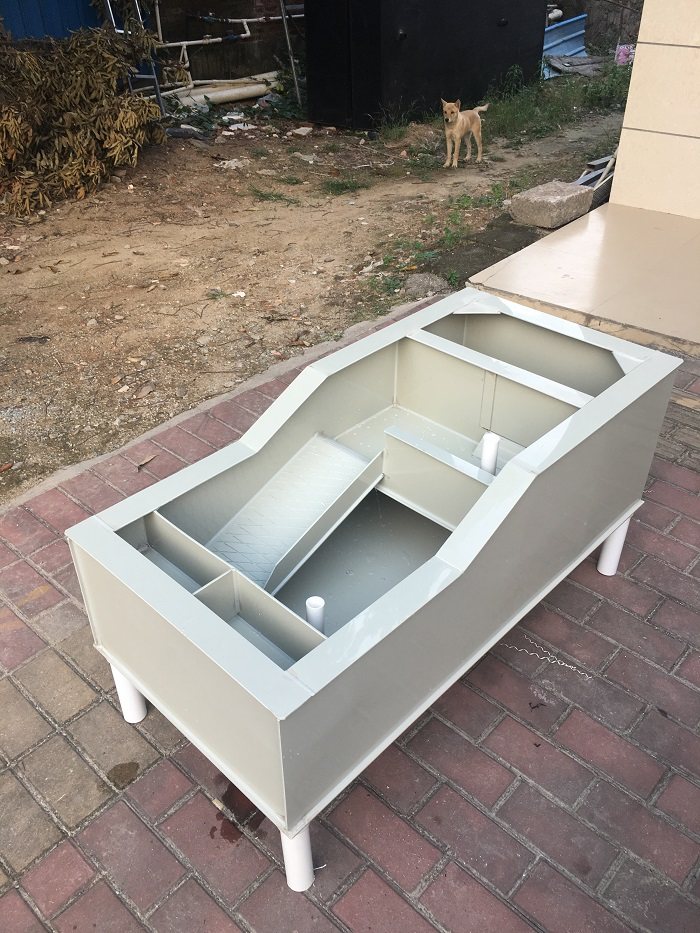 大型龟缸 塑料龟箱种龟池乌龟饲养箱 石金钱草龟托 过滤池龟箱_双氙