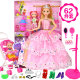 Dress up doll set gift box girl wedding dress children's toy Princess villa castle single 2021 ຮູບແບບໃຫມ່