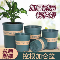 New Gallen pot thickened plastic flowerpot green multi-meat rose vegetable balcony flower pot tray