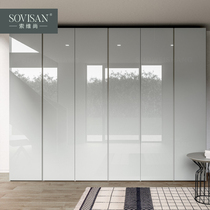 Sovishang modern whole wardrobe customization modern swing door cloakroom custom wardrobe bedroom whole house customization
