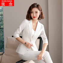 Professional dress female fashion small suit temperament stewardess beautician overalls dress suit suit suit suit woman