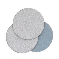 3 inch 75mm coated sandpaper dry sand dry grinding disc white sand brushed back flocking sandpaper sheet
