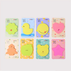 M&G Cartoon Style Post-It Notes 60 Pages Fluorescent Cute Girly Note Paper Can Be Repeatedly Pasted N Times Students Handwritten Self-Adhesive Paper Note Note Notice Sticker Message Note Paper Memo Sticker