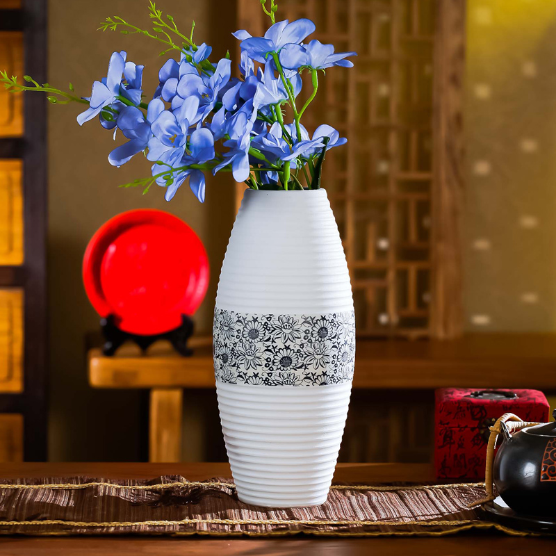 Jingdezhen ceramic vase household act the role ofing is tasted ceramic craft flower, I and contracted ceramic dolls furnishing articles