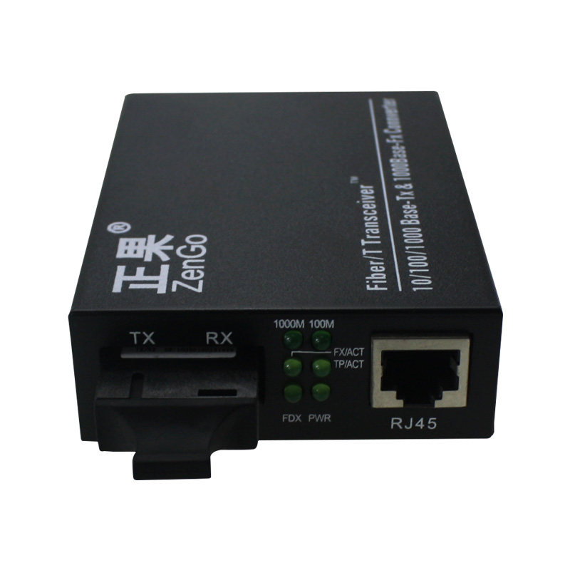 zhengguo gigabit 1 optical 1 electric single mode double fiber fiber transceiver optical fiber network converter 60km one set
