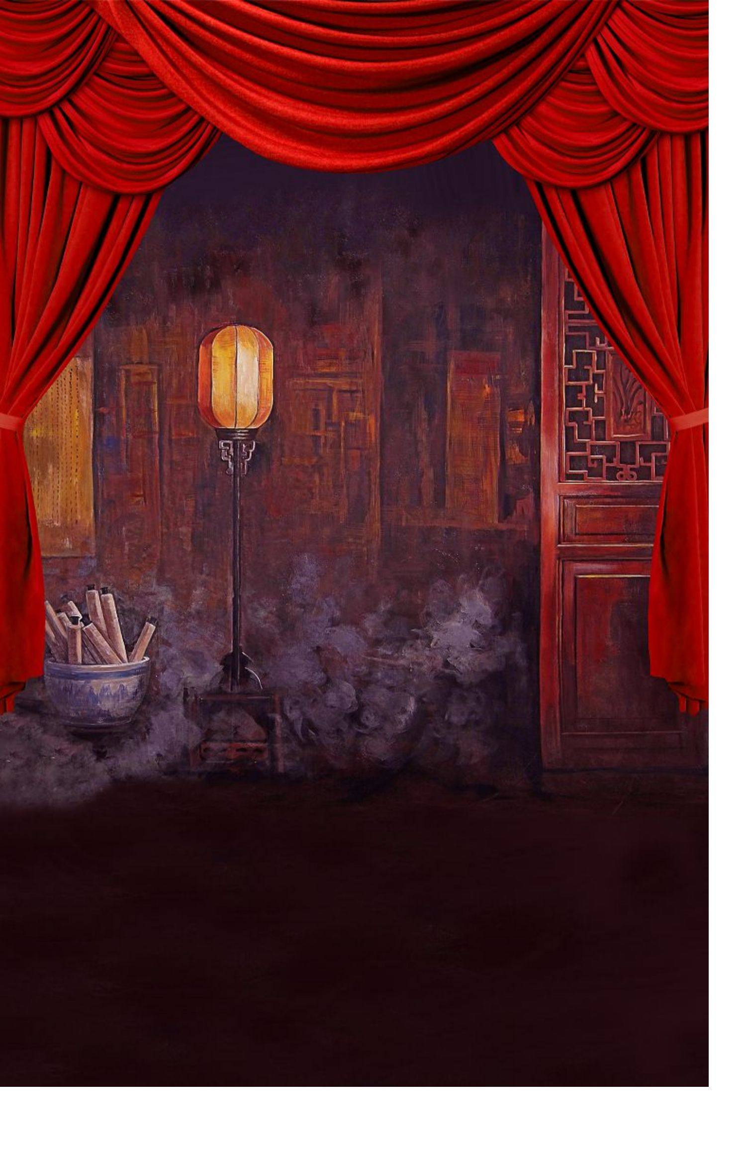 挂布背景布古风拍照汉服影棚国潮古装布全家福直播布3d立体