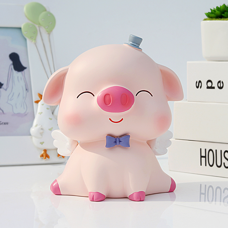 小猪存钱罐大人用猪猪储蓄罐儿童家用可爱个性可取的大号女孩成人