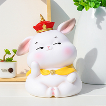 Little rabbit piggy bank twelve Zodiac ornaments children boys and girls creative cute piggy bank anti-fall girls Big