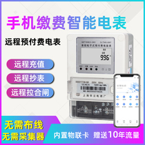 Smart meter single-phase remote 220V Prepaid power meter rental room mobile phone meter reading recharge home NB-IoT