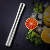All stainless steel hand crushed ice hammer popsicle fruit lemon juice pounding stick Press juice stick Cocktail rolling stick pounding stick