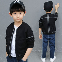 Childrens Wear Boys Jacket Jacket Jacket Autumn 2021 New Korean version of Childrens Boys Baseball Clothing Spring and Autumn