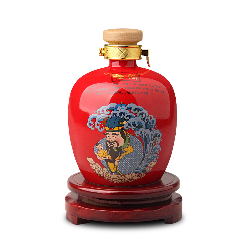 An empty bottle of jingdezhen ceramic creative sealed jar 1 catty household adornment liquor pot mercifully wine wine