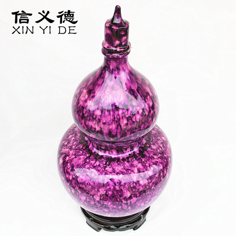 Jingdezhen ceramic bottle 10 jins to new process water sealing glaze gourd liquor altar ten catties empty wine