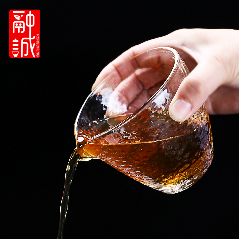 Melting fair cheng glass tea set tea sea tea ware thickening heat large kung fu tea accessories points the teapot