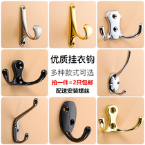 Zinc alloy wardrobe hangings hookers hood hooded wall hooks Hook Zi black clothes hook Creativity Clothes Hook single