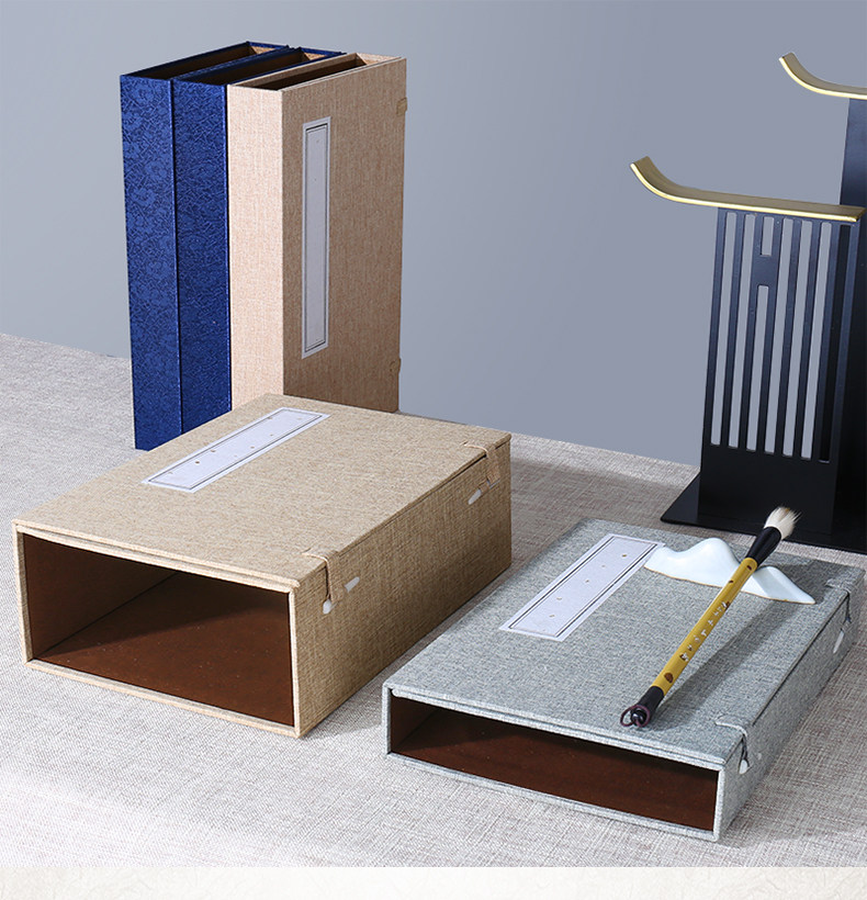 半封闭空函套古书线装空书盒抄经本书套印谱古书房新中式假书摆件