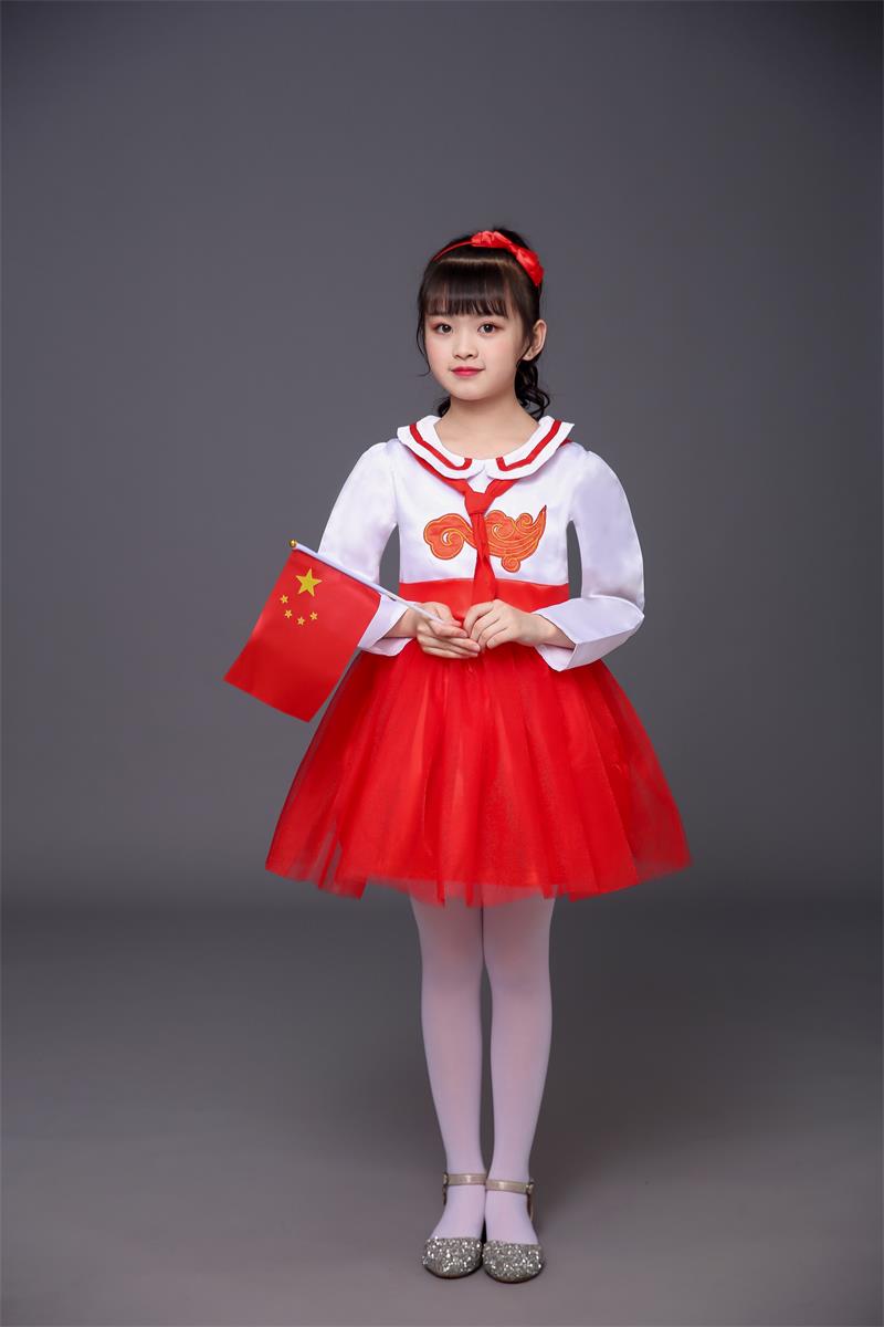 新款儿童合唱服/红领巾/小学生/诗歌朗诵/红歌少先队员舞蹈演出服