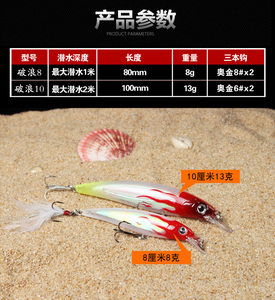 路亚饵米诺浮水潜水假饵响珠夜光夜钓淡水翘嘴鲈鱼鳡鱼海钓海鲈鱼
