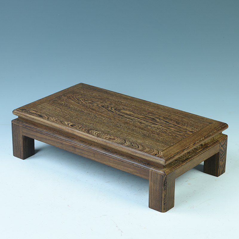 Mahogany base solid rectangular wenge base flower miniascape of furnishing articles base rectangle zen tea tea