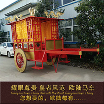 New product classical Chinese style welcome horse carriage film and television props scenic spot sightseeing exhibition hall display samples can be customized