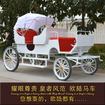 New European-style horse-drawn carriage wedding wedding tourism real estate exhibition can be changed to electric