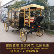 New European style elegant carriage scenic spot sightseeing wedding wedding real estate exhibition film and television props