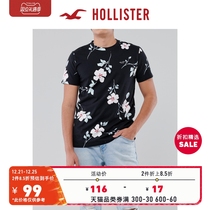 Hollister spring summer fashion basic round neck T-shirt men 306721-1