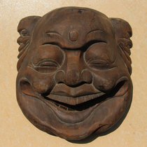 Processing wood products Nuo opera masks pure hand-carved pendants exhibits random delivery modeling