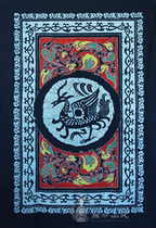 Mountain Flower Making the same Wax Dyeing Clothing Fabric Decoration Mural Wax Dyeing Table Cloth Door Curtain 117 * 165cm