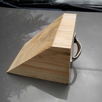 Car triangle wood Solid wood stopper Block tire locator Parking stopper Non-slip triangle wood holder