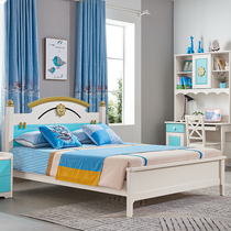 Child Bed Boys Solid Wood Bed 1 35m Boy Single Bed 1 5m Teen Teen Nordic Boys Bed Suite Combined