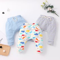 momscare baby Haren pants boys and girls trousers summer thin childrens pants summer thin childrens baby baby cotton 3 pieces