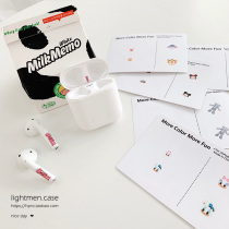 Cartoon headset stickers for Apple AirPods dedicated drop-proof scratch-proof dust-proof ins wind female personality creativity