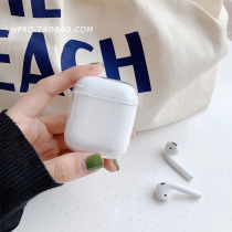 Simple transparent applicable AirPods protective cover Apple earphone cover Silicone personality creative female soft tide soft shell 1 2