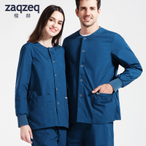 ZaqZeq Tanhe operating suit Tour suit Doctor suit Nurse suit Jacket Mens and womens long-sleeved hand-washing clothes out clothes