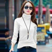 High collar bottom-shirt woman autumn winter long sleeve t-shirt plus suede thickened with 100 hitch fit inside a warm sweatshirt