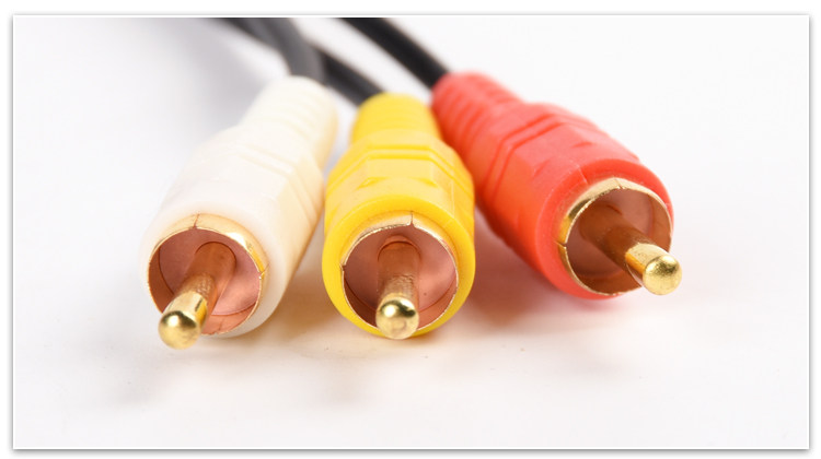 av35mm一分三莲花连接电视通用转接线乐视小米创维等网络机顶盒