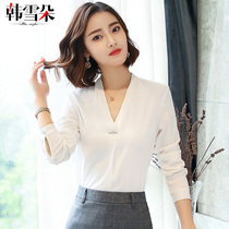 Professional shirt woman 2020 spring and autumn new long-sleeved snow-spin shirt fashionol orthophone uniform