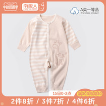 Baby clothes jumpsuit spring and autumn newborn clothes autumn cotton newborn male and female baby ha clothes climbing clothes out