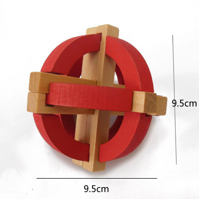 木制玩具孔明锁 本/彩色孔明球 儿童成人智力玩具 3-101岁