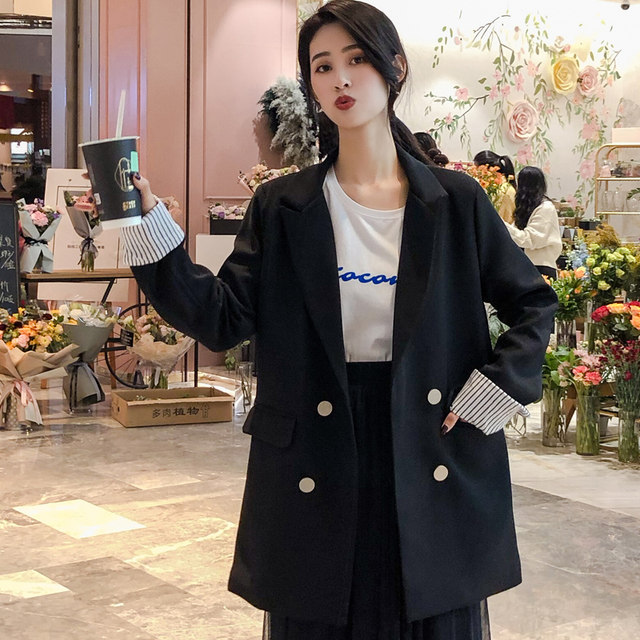 Spring small suit jacket female Korean version of the British wind net red suit ladies casual jacket 2020 new spring and autumn clothing Spring small suit jacket female Korean version of the British wind net red suit ladies casual jacket 2020 new spring and autumn clothing
