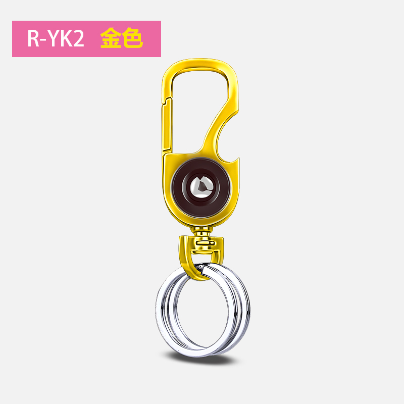 creative car keychain motorcycle keychain men's waistband stainless steel titanium burnt craft key ring pendant