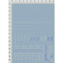 (EVO)MG RB01-1 HIQ style (general warning system) Special water sticker (fluorescent blue and white)