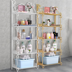 Bathroom rack floor-standing toilet bathroom iron multi-layer shelf bedroom kitchen balcony storage storage rack