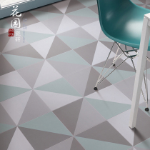 Gradual triangle combination tiles 200 floor tiles wall tiles green bathroom kitchen balcony garden flower tiles Nordic
