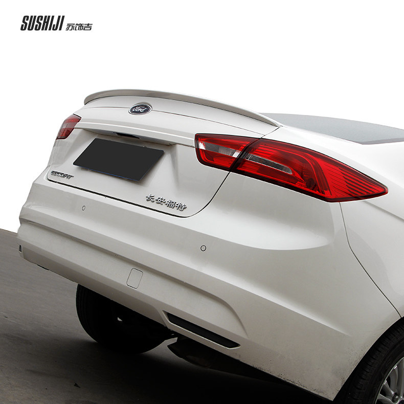 福特福睿斯外饰改装专用尾翼免打孔定风翼福瑞斯后置扰流板尾翼