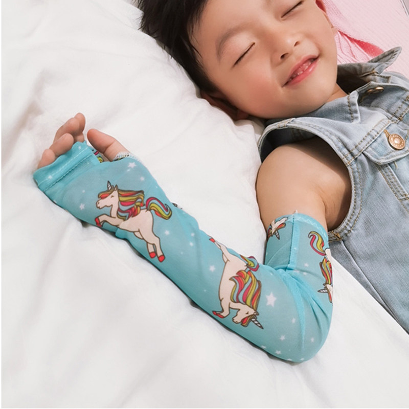 2019新款夏季女童冰袖儿童小孩洋气夏装女孩夏天卡通防晒时尚袖套