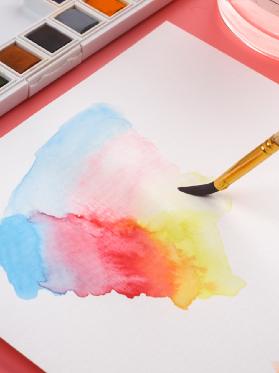 快力文水彩纸水彩本8k美术专用水彩画纸