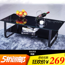 Steel flower glass coffee table simple tea table small apartment tea art small tea table living room modern minimalist kung fu small table coffee table