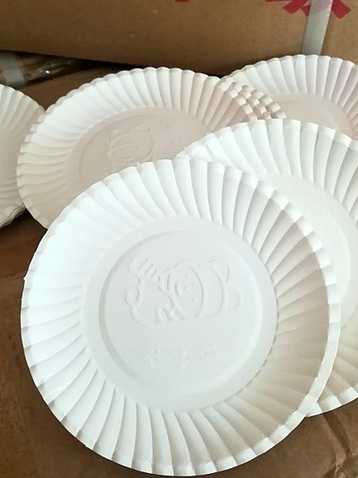 一次性纸盘子diy绘画画字蛋糕餐盘